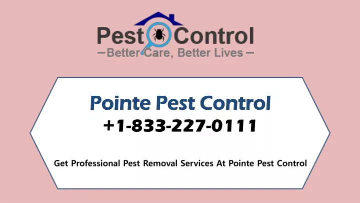 pointe pest control 1 833 227 0111