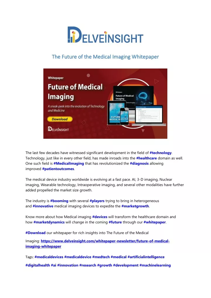 the future of the medical imaging whitepaper