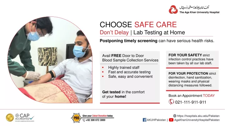 choose safe care don t delay lab testing at home