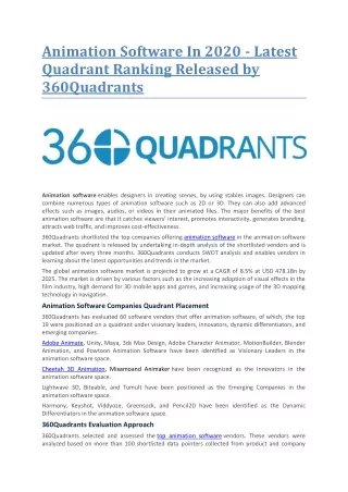 animation software in 2020 latest quadrant