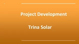 project development