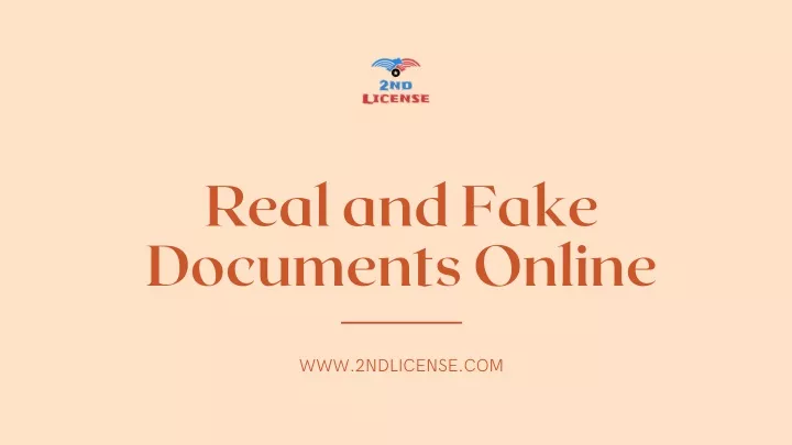real and fake documents online