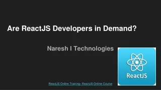 are reactjs developers in demand