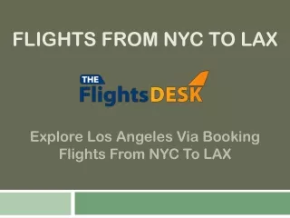 flights from nyc to lax