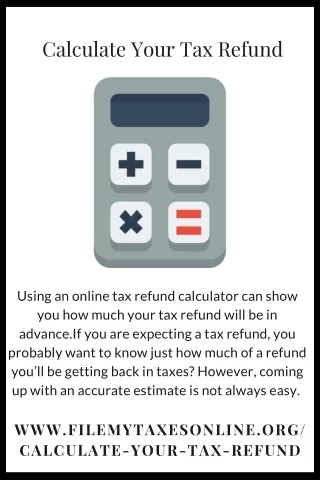 calculate your tax refund