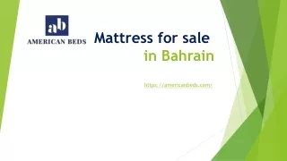 mattress for sale in bahrain