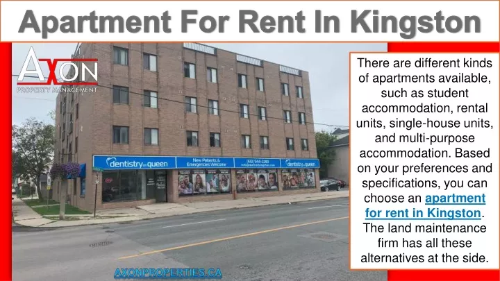 there are different kinds of apartments available