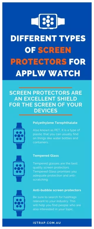 Different types of screen protectors for apple watch