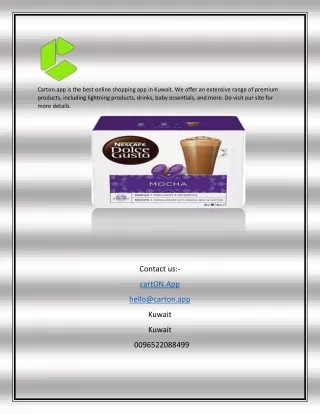 Coffee Delivery Service App Kuwait | Carton.app
