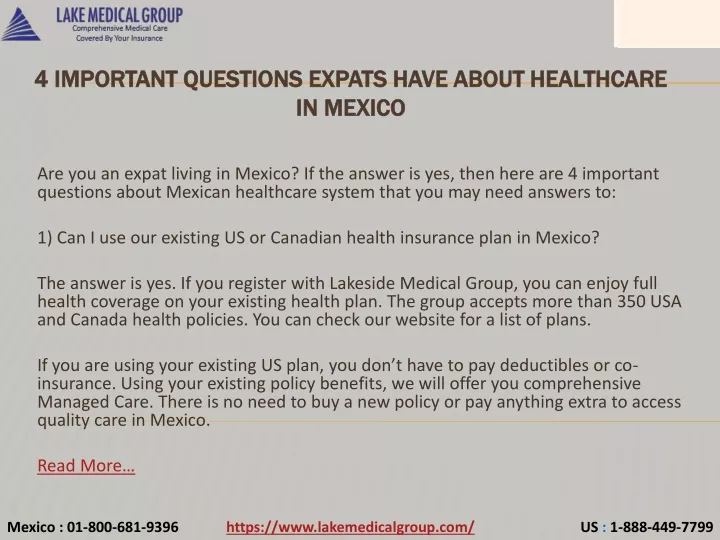 4 important questions expats have about healthcare in mexico