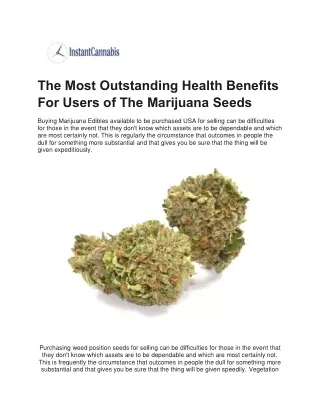 the most outstanding health benefits for users