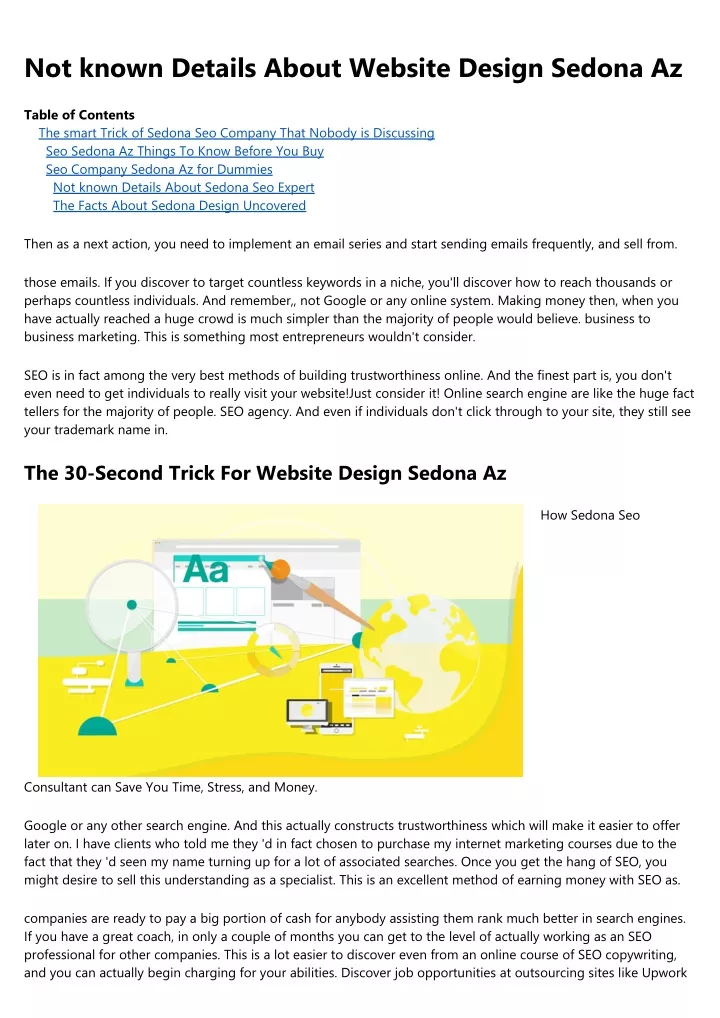 not known details about website design sedona az