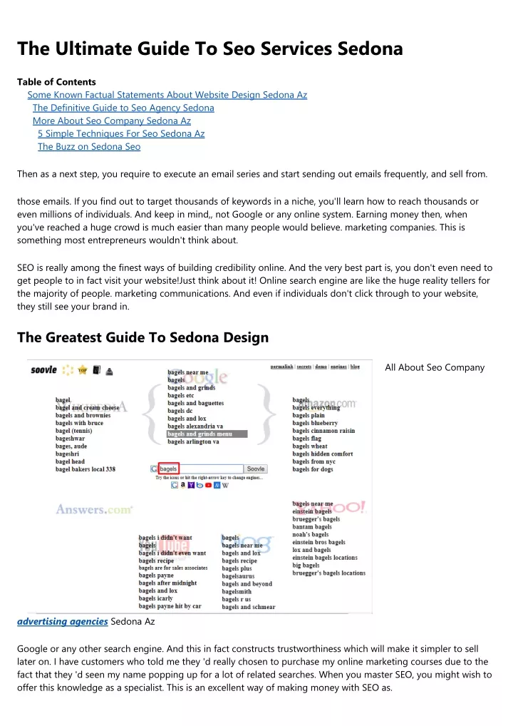 the ultimate guide to seo services sedona