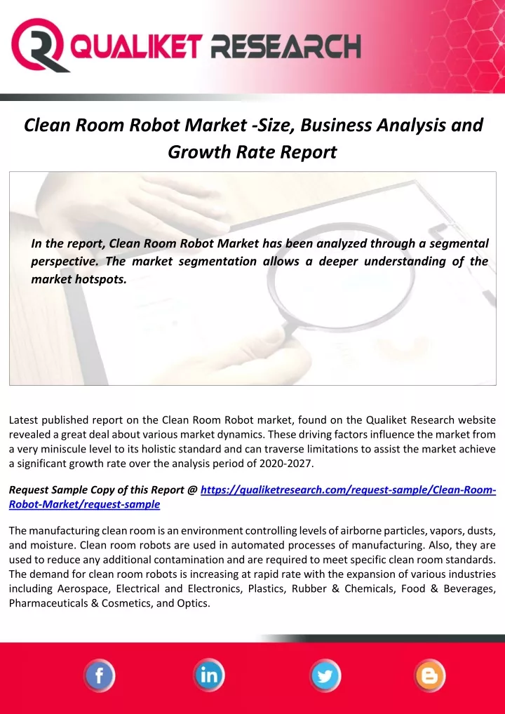 clean room robot market size business analysis