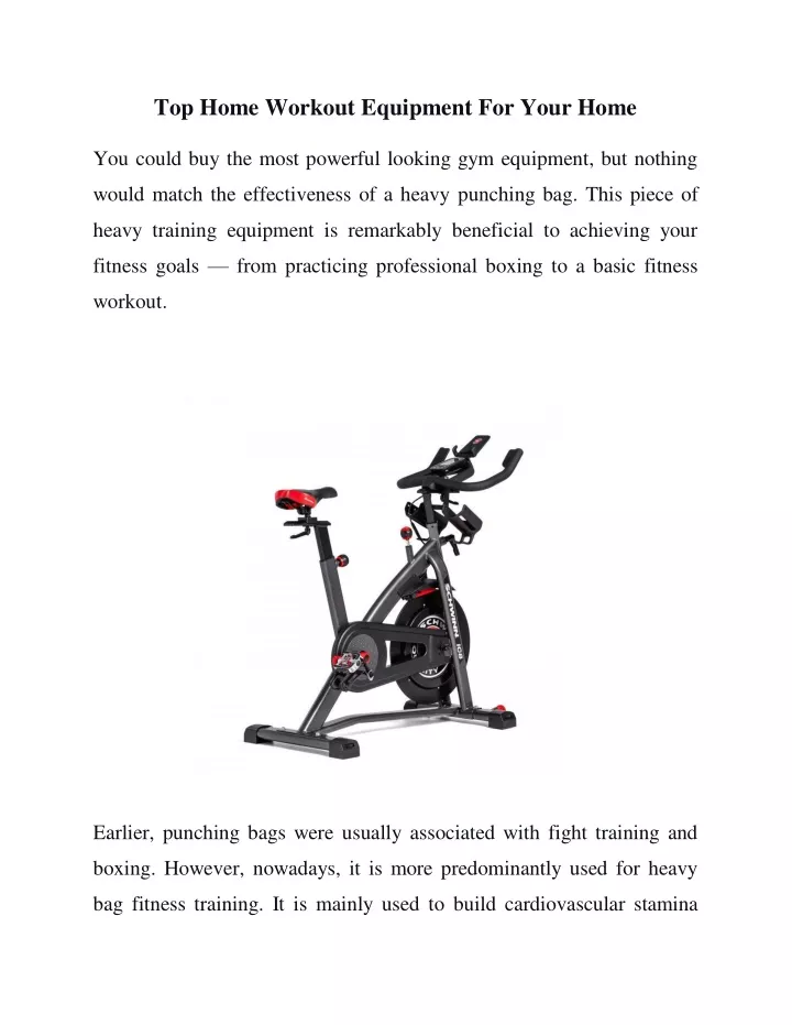 top home workout equipment for your home