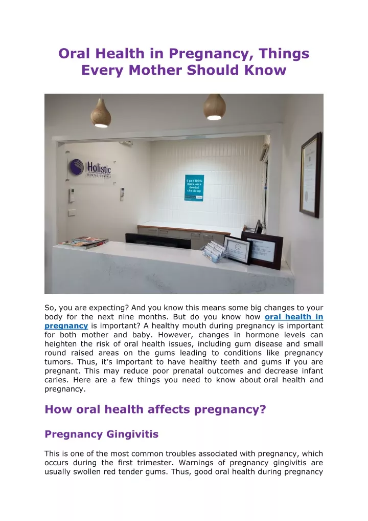 oral health in pregnancy things every mother