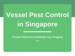 Vessel Pest Control