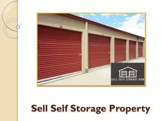 sell self storage property