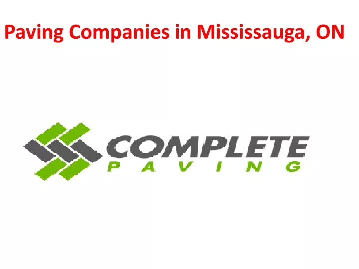 paving companies in mississauga on