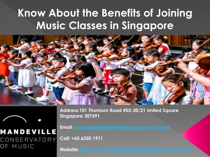 know about the benefits of joining music classes