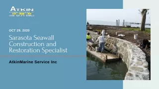 Sarasota Seawall Construction and Restoration Specialist