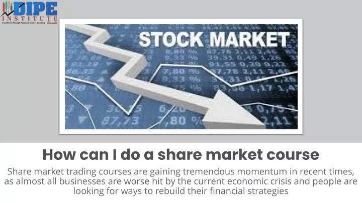 how can i do a share market course