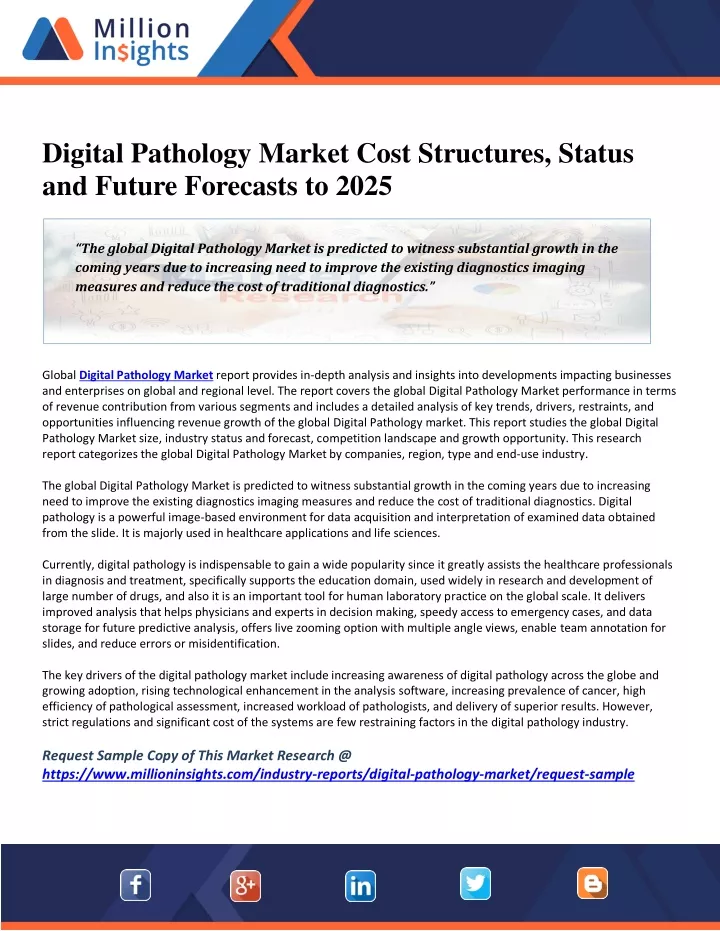 digital pathology market cost structures status