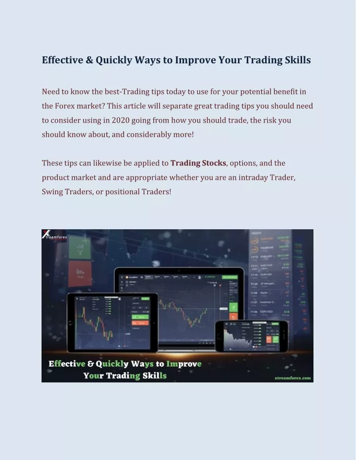 effective quickly ways to improve your trading