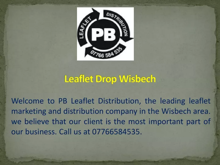 leaflet drop wisbech