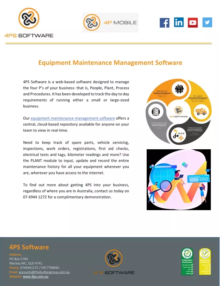 equipment maintenance management software