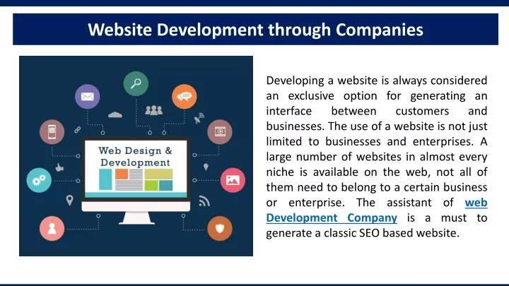 website development through companies