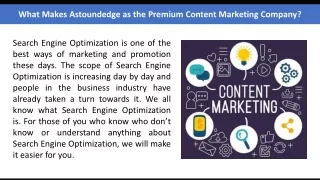 what makes astoundedge as the premium content