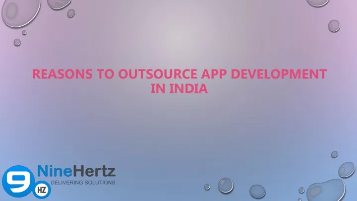 reasons to outsource app development in india