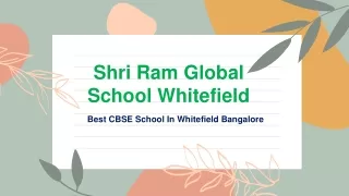 The best CBSE School in Whitefield Bangalore