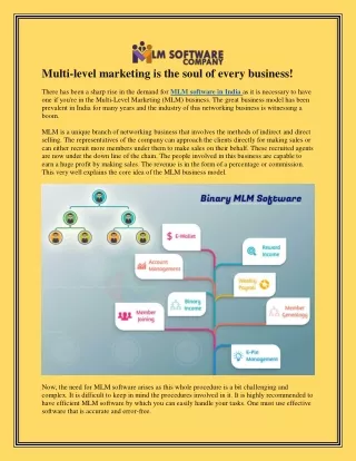 multi level marketing is the soul of every