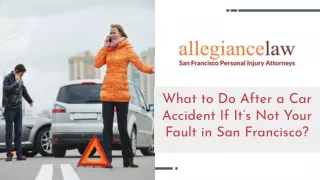 what to do after a car accident if it s not your