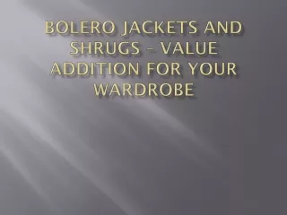 Plus Size Bolero Jacket
