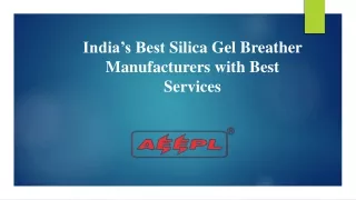 India’s Best Silica Gel Breather Manufacturers