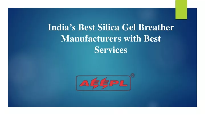 india s best silica gel breather manufacturers