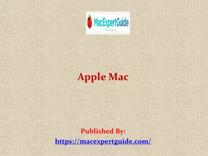 apple mac published by https macexpertguide com