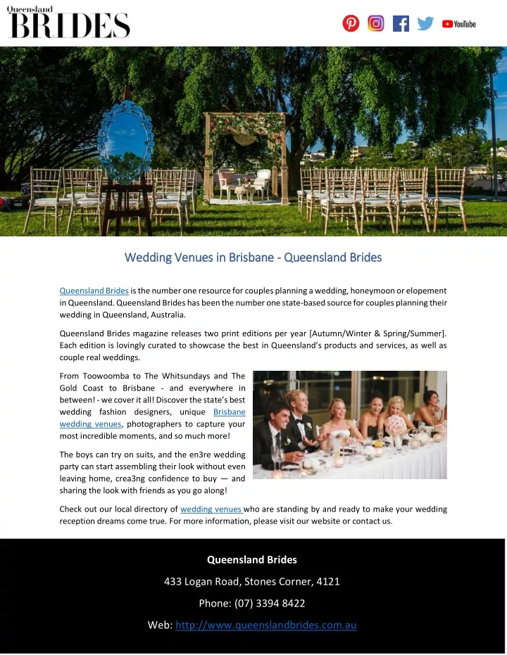 wedding venues in brisbane wedding venues