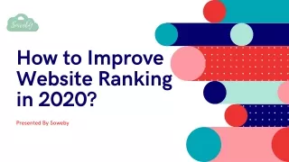 How to Improve Website Ranking in 2020?