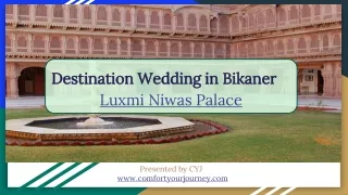 destination wedding in bikaner luxmi niwas palace