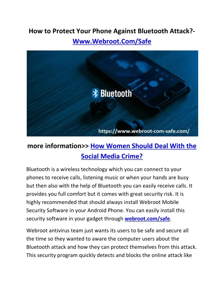 how to protect your phone against bluetooth