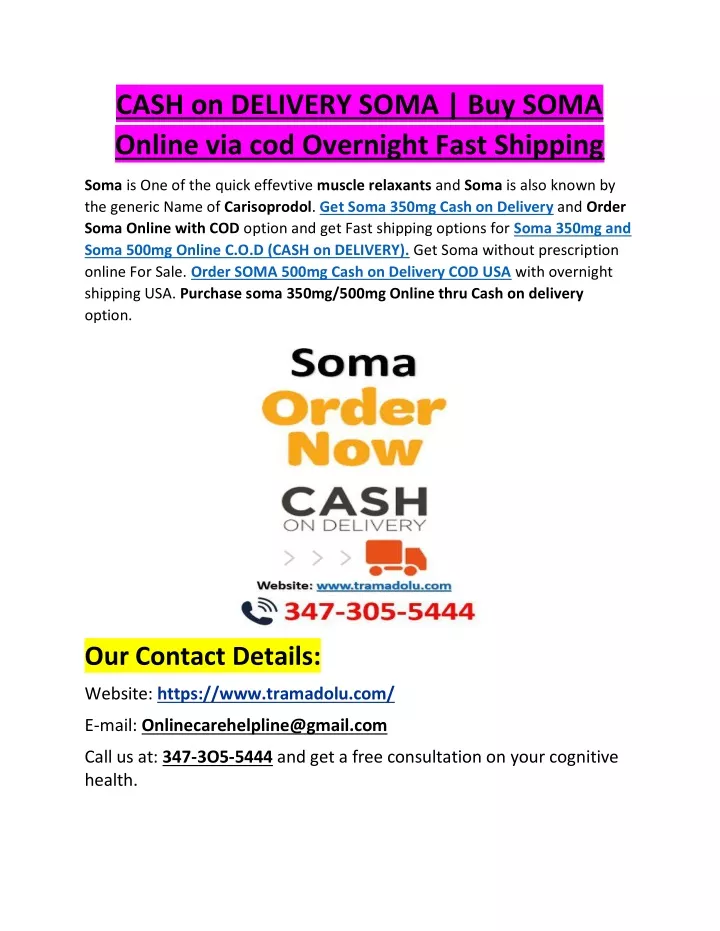 cash on delivery soma buy soma online