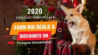 Holiday Season Sale 2020 – Earn Big Deals & Discounts on Pet Supplies @CanadaPetCare