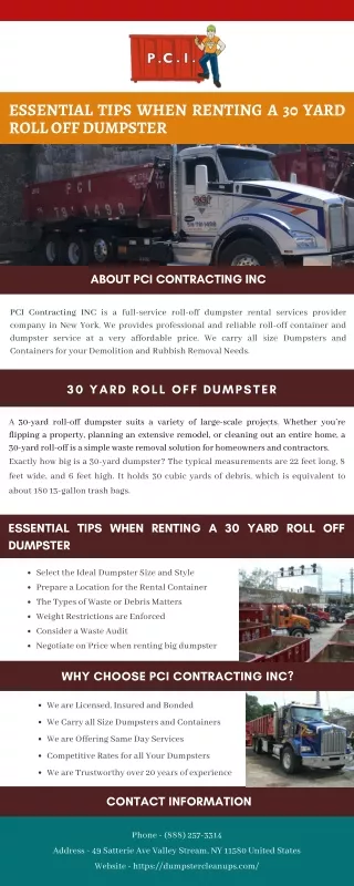 Essential Tips When Renting a 30 Yard Roll Off Dumpster
