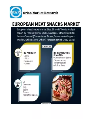 European Meat Snacks Market Size, Competitive Analysis, Share, Forecast- 2020-2026