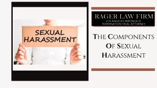 t he c omponents o f s exual h arassment
