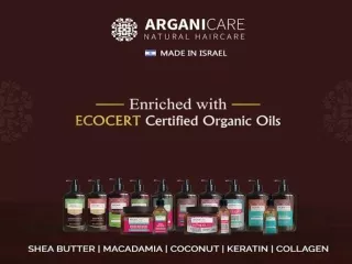 Arganicare India | Made in Israel with Certified Organic Argan Oil